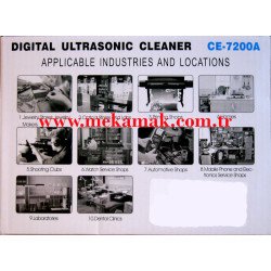 ce-7200a ultrasonic cleaner usage areas